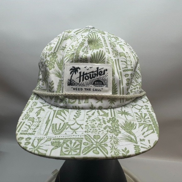 Howler Brothers Other - Howler Brothers South Seas Snapback Hat Tropical Plants White/Green One Size‎